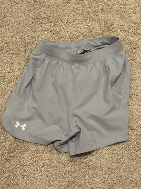 Under Armour Men’s Gray Performance Shorts Small with Linner